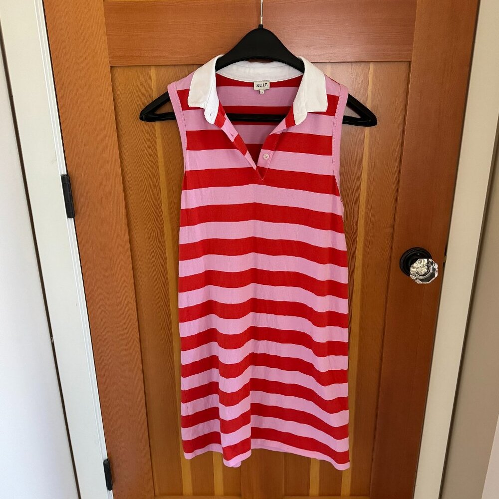 KULE  The Polo Dress in Pink/Red